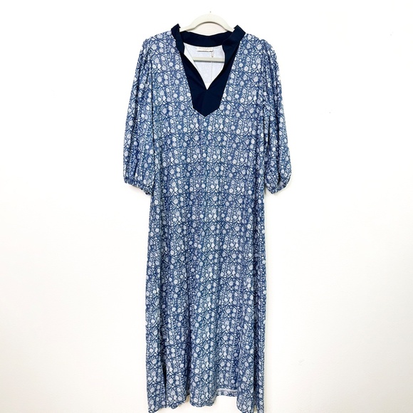 NWT Smith & Quinn Blue Floral Maxi Dress - L 💙 - Picture 3 of 3